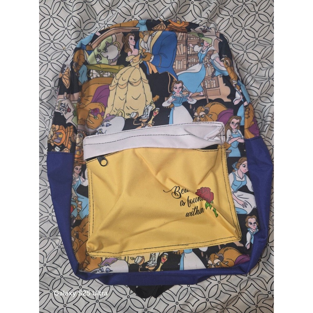 Disney beauty and the beast full size backpack bookbag purse bag tote!